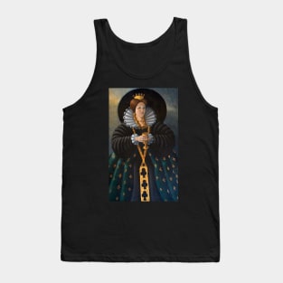 Queen of Clubs Oil painting by Avril Thomas - Adelaide Artist Tank Top